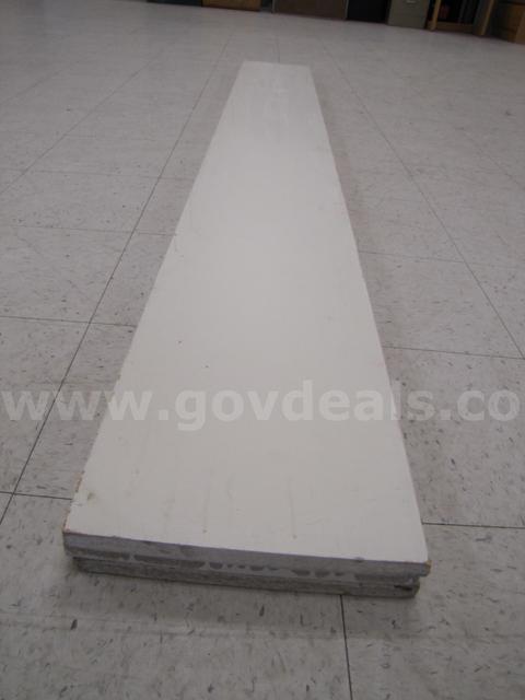 3 large wooden shelves