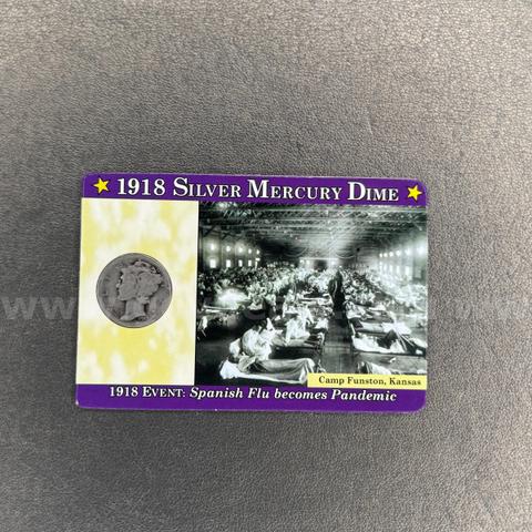 1918 Silver Mercury Dime