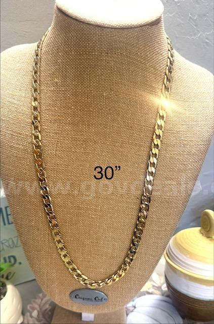 Gorgeous, 24k Gold, 30" Figaro Necklace