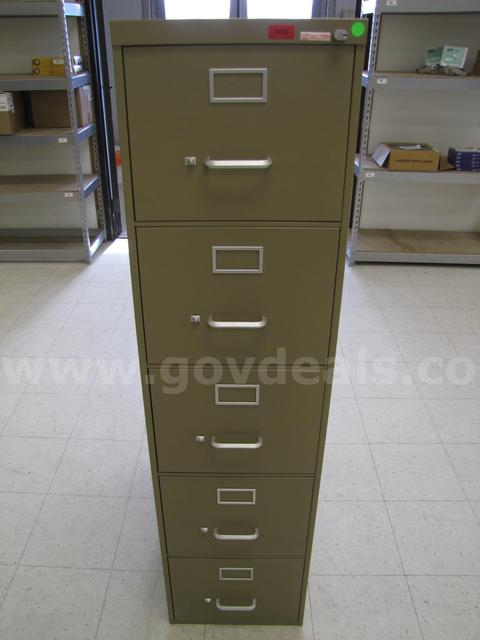 Fiver drawer filing cabinet