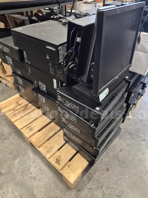Pallet of various Small Desktop Computers