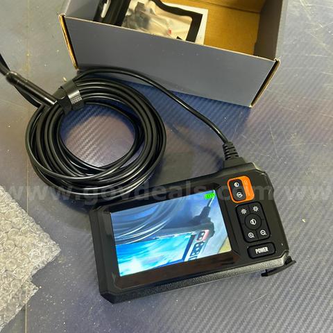 FREE SHIPPING Endoscope Micro Camera with Light, Inspection Borescope w 4.3" IPS Screen, 1920P HD with 8 LED Lights,