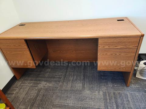 66" by 24" 4 drawer desk