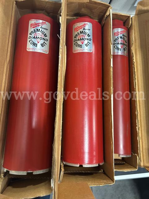 Lot of 3 Milwaukee Diamond Coring Bits, new
