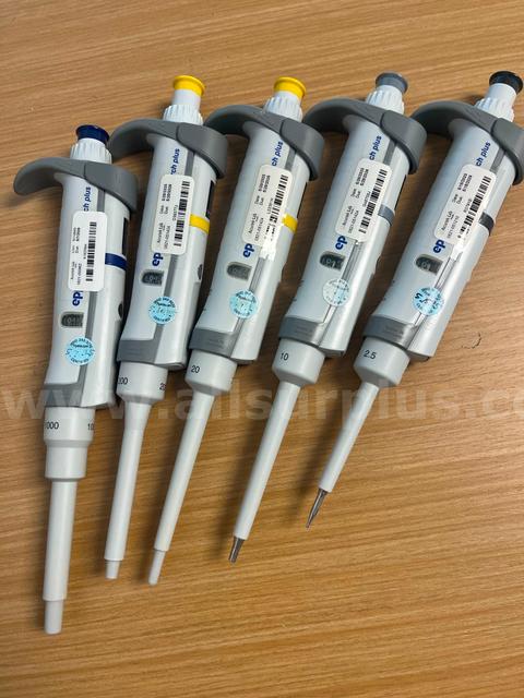 Eppendorf Research Plus Pipettes, set of 5.