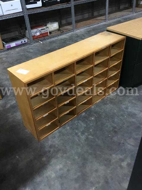 Large wooden mailbox