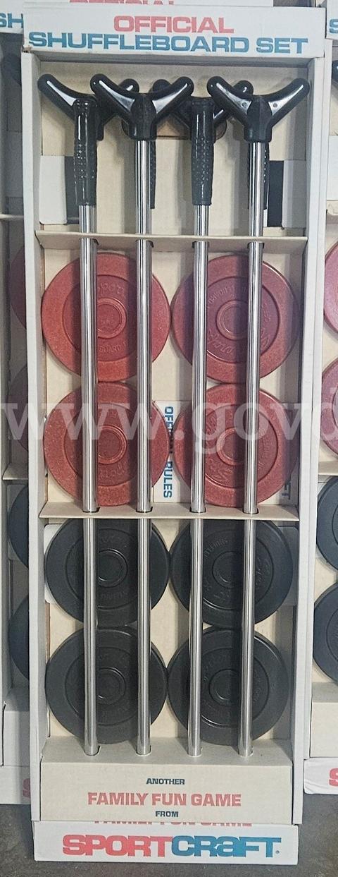 Shuffleboard Sets - government surplus lot currently bid at $1 in Pueblo, CO