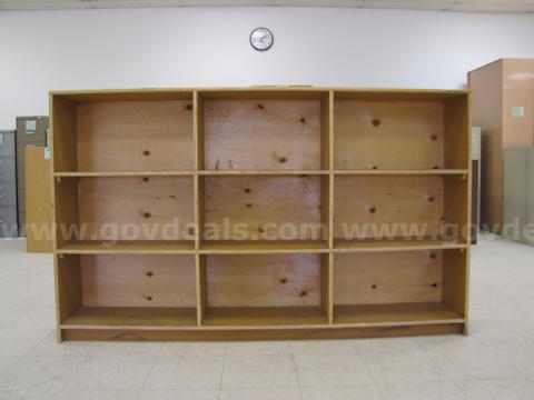 Large wooden storage unit