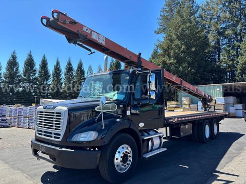 Cleasby FBR-6-40 Roofing Conveyor Mtd on 2014 Freightliner M2 112 T/A Flatbed Truck