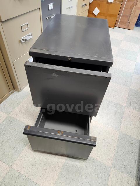 2 drawer rolling filing cabinet