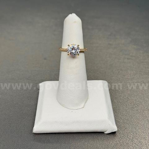 925 Silver Ring with White Stone