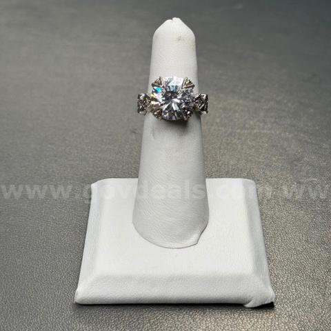 925 Silver Rings with White Stones