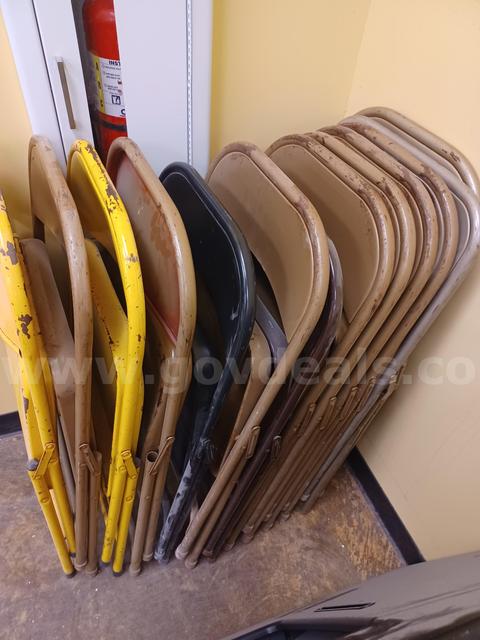 Lot of Metal Folding Chairs