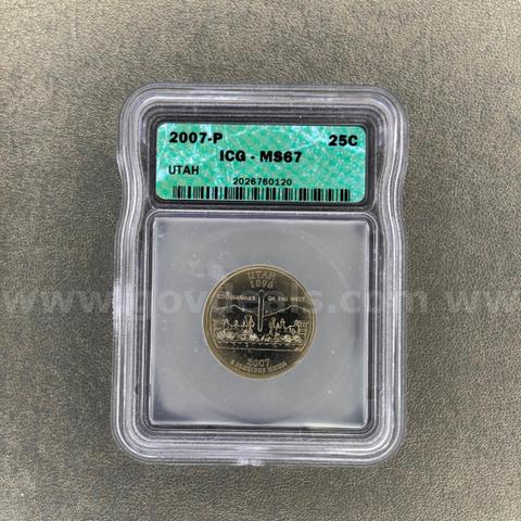 2007-P MS67 Utah Quarter
