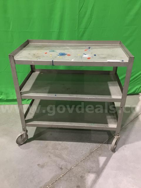 Lot of (3) Media Carts