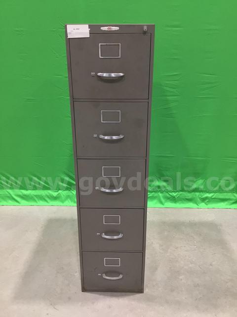 Five-Drawer Vertical File Cabinet