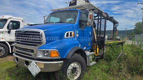 IMT 16000S3 Wallboard Crane Mtd on 2007 Sterling L9500 Quad/A Flatbed