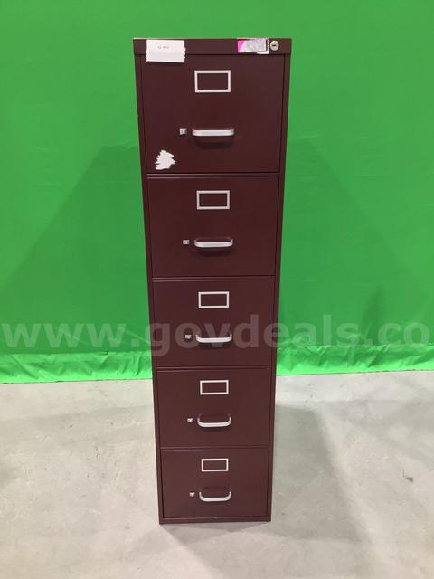 Five-Drawer Vertical File Cabinet