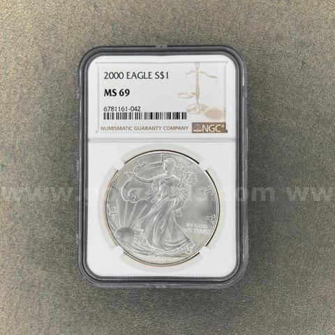 2000 MS69 Walking Liberty Dollar
