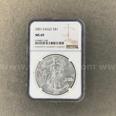 2001 MS69 Walking Liberty Dollar