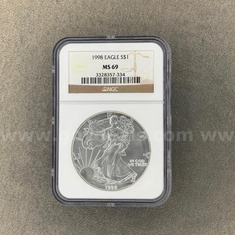 1998 MS69 Walking Liberty Dollar