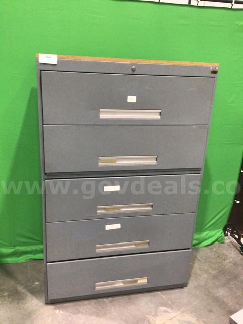 Five-Drawer Lateral File Cabinet