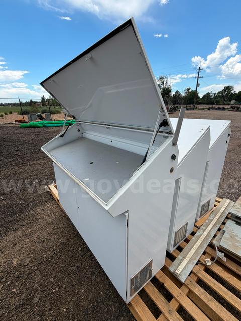 (3) Used Electronic Weather Station Cabinets, outdoor rated - water tight