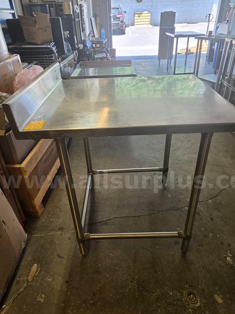 Commercial Stainless Steel Prep Table with Backsplash – 3 FT x 2 FT (Eagle Group) – Used for Only 6 Months!
