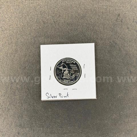2004 Michigan Silver Proof Quarter in Holder