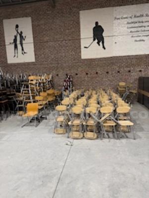 LOT OF 200 SCHOOL CHAIRS