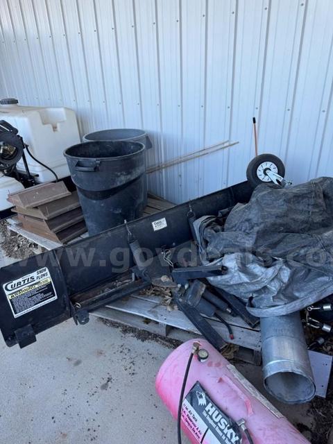 Curtis Tractor Cab Inc. Mounted Snow Plow – Hydraulic Angle, Frame Mount