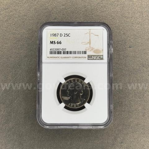1987 D MS66 Quarter