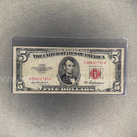 1953A Red Seal Five Dollar Bill