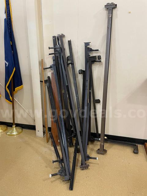Metal Poles, Lattice Border and Rolling Carts
