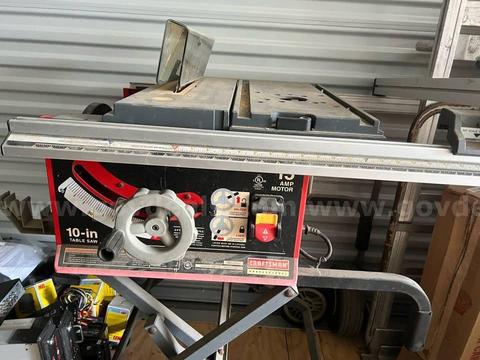Craftsman 10β table saw Excellent condition 15 AMP MOTOR