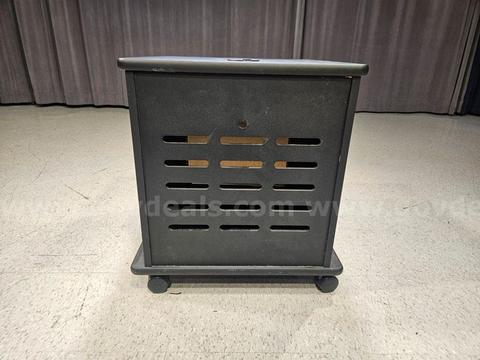 Small AV Rack - Smoked Plexiglass door