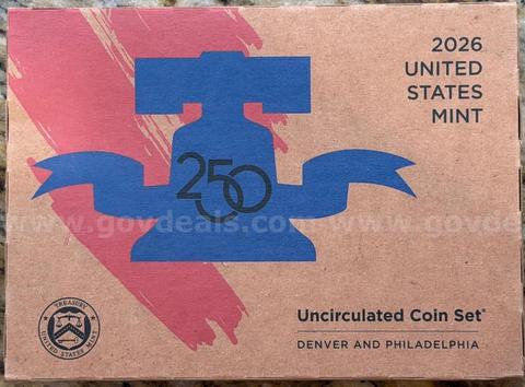 1776~2026 DUAL DATE SEMIQUINCENTENNIAL SEALED UNCIRCULATED CLAD P&D COIN SET (ONE YEAR ONLY) BEAUTIFUL COINS