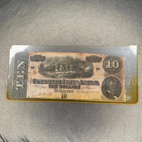 Ten Dollar Confederate Bill