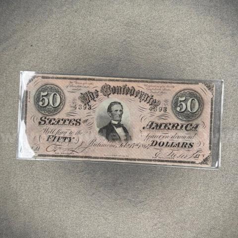 Fifty Dollar Confederate Bill