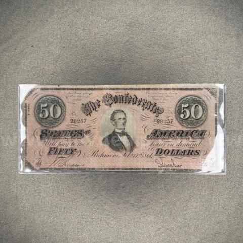 Fifty Dollar Confederate Bill