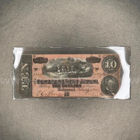 Ten Dollar Confederate Bill