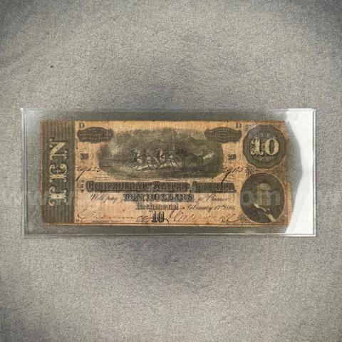 Ten Dollar Confederate Bill