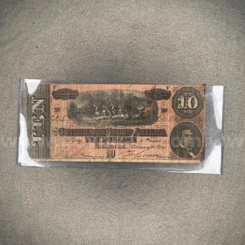 Ten Dollar Confederate Bill