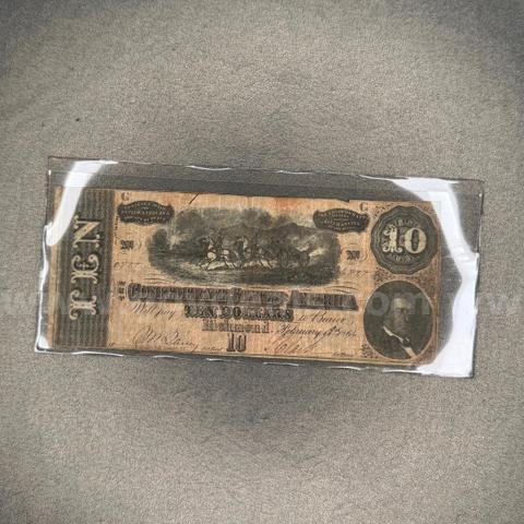 Ten Dollar Confederate Bill