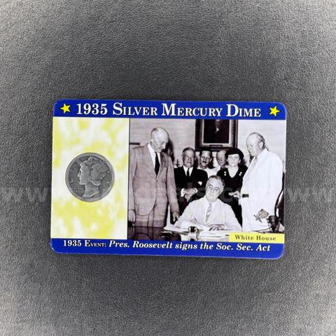 1935 Silver Mercury Dime