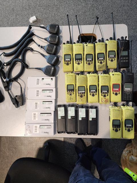 Motorola radios w/batteries and charger