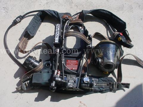 Scott AP75 air pack scba harness,AV3000 facemask M