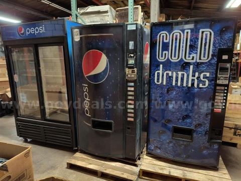 Lot of 2 Soda Machines + Reach-in Style Cooler