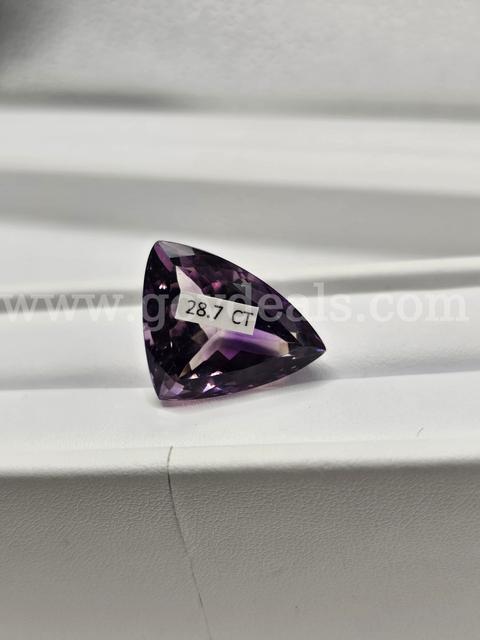 Massive 28.7 CT Amethyst Gemstone, Designer Cut, Investment