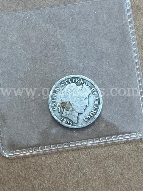 1909 Barber Dime